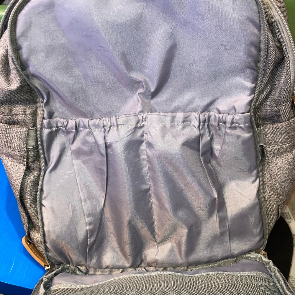 RUVALINO Multifunction Baby Diaper Bag Travel Back Pack. Grey.